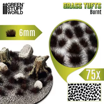 Warhammer pribor i oprema - Grass TUFTs XXL 6mm - BURNT