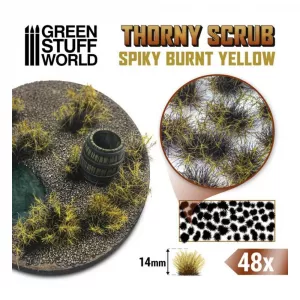 Thorny SPIKY Scrub - BURNT YELLOW