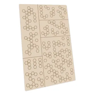 Warhammer pribor i oprema - Self-Adhesive stencils - Hex Camo