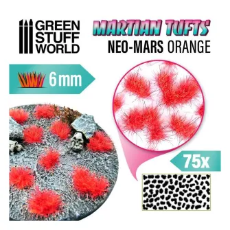 Warhammer pribor i oprema - Martian Tufts 6mm - NEO-MARS ORANGE
