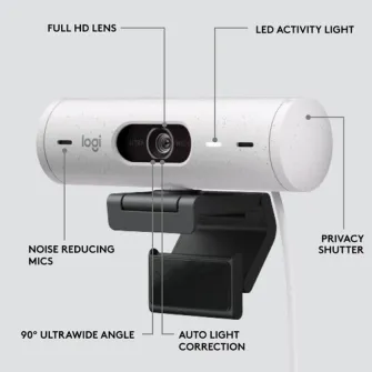 Web kamere - Logitech BRIO 500 Off-White