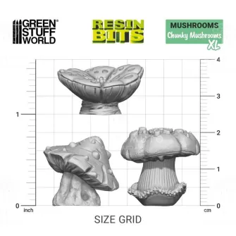 Warhammer pribor i oprema - 3D Printed Plants -  CHUNKY MUSHROOMS XL
