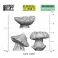 3D Printed Plants -  CHUNKY MUSHROOMS XL
