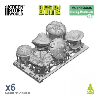 Warhammer pribor i oprema - 3D Printed Plants -  CHUNKY MUSHROOMS XL