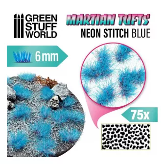 Warhammer pribor i oprema - Martian Tufts 6mm - NEON STITCH BLUE