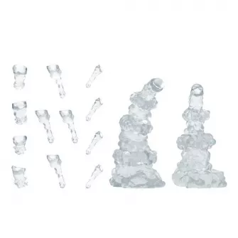 Warhammer pribor i oprema - 3D Printed - Special Effects - Modular Clear Ring Smoke Trails