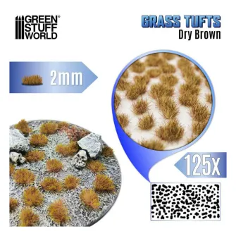 Warhammer pribor i oprema - Grass TUFTs XXL 2mm Dry Brown
