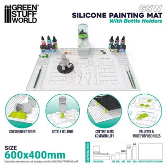 Warhammer pribor i oprema - Painting Silicone Mat with EDGES - 600x400mm