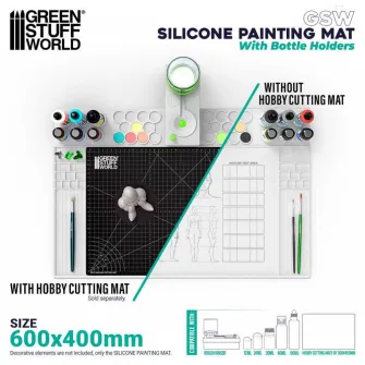 Warhammer pribor i oprema - Painting Silicone Mat with EDGES - 600x400mm