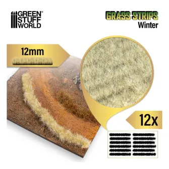 Warhammer pribor i oprema - Grass STRIPES 12mm - WINTER