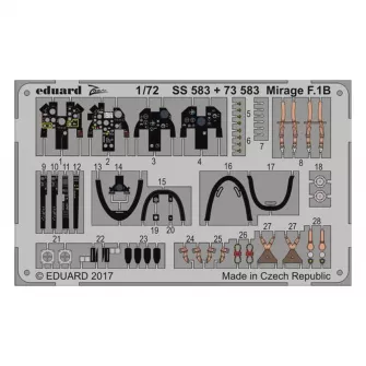 Pribor i oprema za makete - 1:72 Mirage F.1B