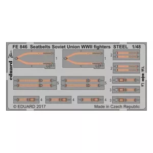 1:48 Seatbelts Soviet Union WWII fighters - Steel