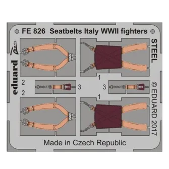 Pribor i oprema za makete - 1:48 Seatbelts Italy WWII fighters - Steel