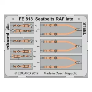 Pribor i oprema za makete - 1:48 Seatbelts RAF Late - Steel