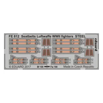 Pribor i oprema za makete - 1:48 Seatbelts Luftwaffe WWII Fighters - Steel