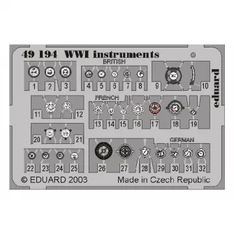 Pribor i oprema za makete - 1:48 WWI Instruments