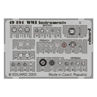 Pribor i oprema za makete - 1:48 WWI Instruments