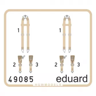 Pribor i oprema za makete - 1:48 Seatbelts Luftwaffe WWII Bombers - Superfabric