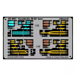 Pribor i oprema za makete - 1:48 Seatbelts RAF late