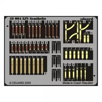 Pribor i oprema za makete - 1:48 Seatbelts IJN