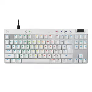Gejmerske tastature - Logitech G PRO X TKL Rapid Gaming Keyboard, White, US