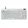Logitech G PRO X TKL Rapid Gaming Keyboard, White, US