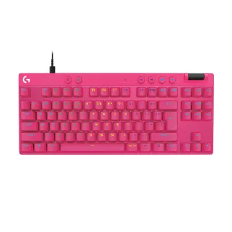 Gejmerske tastature - Logitech G PRO X TKL Rapid Gaming Keyboard, Pink, US