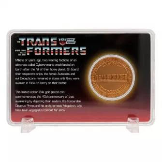 Merchandise razno - Transformers 40th Anniversary 24k Gold Plated Coin
