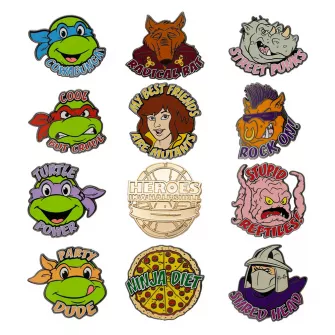 Blind Box figure - Teenage Mutant Ninja Turtles Mystery Pin Badge CDU Blind Boxe