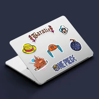 Merchandise razno - One Piece Tech Decal Stickers