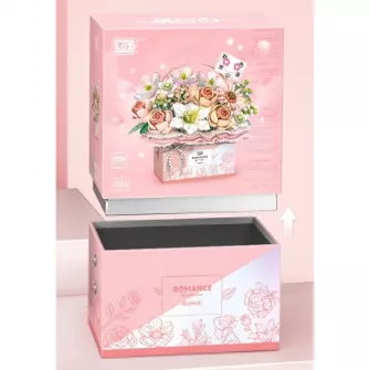 Kockice za sklapanje - Loz - Flower Gift Box Pink