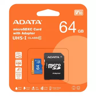 Memorijske kartice - Premier Micro SD kartica 64GB + adapter UHS-I Class 10 AUSDX64GUICL10A1-RA1