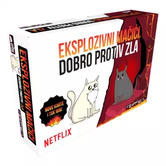Društvene igre - Board Game Eksplozivni Mačići - Dobro Protiv Zla