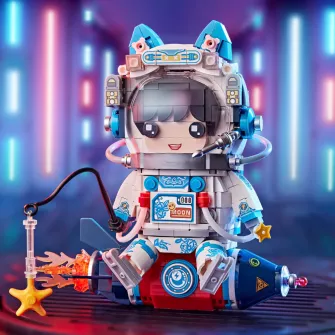 Kockice za sklapanje - Loz - Blue and White Porcelain Astronauts