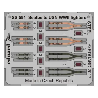 Pribor i oprema za makete - 1:72 Seatbelts USN WWII Fighters - Steel