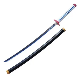 Merchandise razno - Demon Slayer - Wood Sword Replica - Standard Nichirin Katana (Giyu Tomioka) v2
