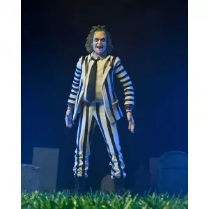 Beetlejuice 1988 Action Figure Beetlejuice Black and White Striped Suit (18 cm)