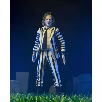 Akcione figure - Beetlejuice 1988 Action Figure Beetlejuice Black and White Striped Suit (18 cm)