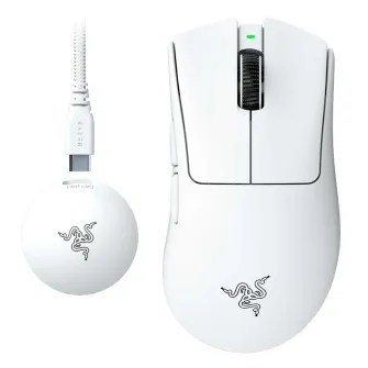 Gejmerski miševi - DeathAdder V4 Pro - Wireless Esports Gaming Mouse - White Edition - EU Packaging