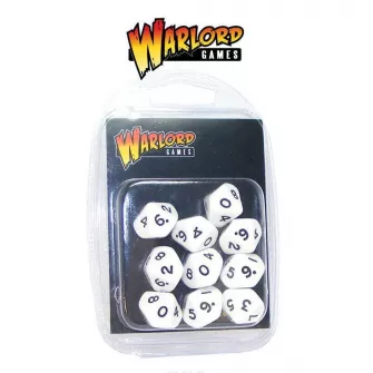Pribor i oprema za makete - D10 Dice Pack - White (10)