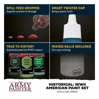 Boje za makete - WW2 American Paint Set