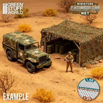 Warhammer pribor i oprema - Miniature Camouflage Nets 1/48 (200x160mm) Green