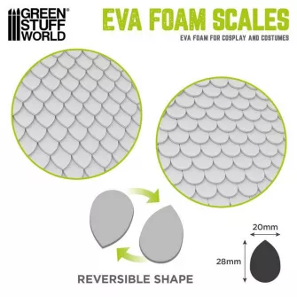 Warhammer pribor i oprema - EVA Foam Scales - Teardrop Pack