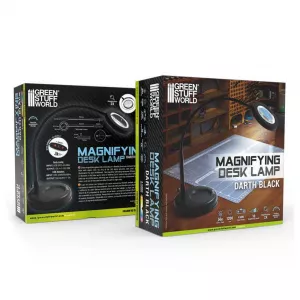 Magnifying desk lamp - BLACK