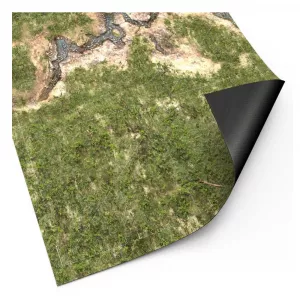Wargame Mat - 155x114cm (44x60'' lines) - Duskriver Meadows