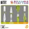 Refillable marker - 0,5mm (Pack x6)