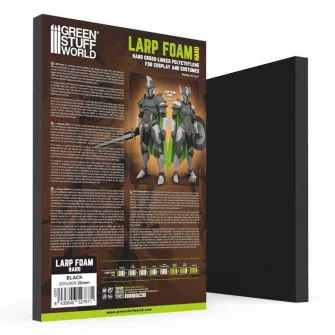 Warhammer pribor i oprema - LARP Foam Hard Black 200x300mm 20mm