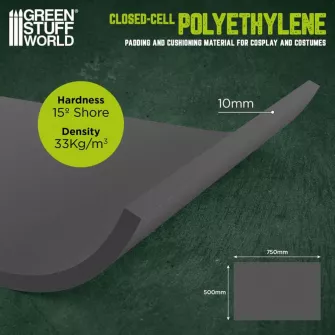 Warhammer pribor i oprema - Closed-cell Polyethylene Foam Black - 500x750mmx10mm