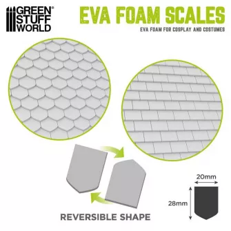 Warhammer pribor i oprema - EVA Foam Scales - Straight Shield Pack