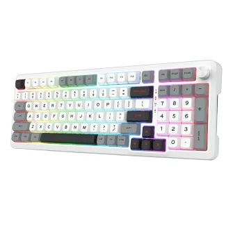Gejmerske tastature - Bragi Pro K688 Wired/2.4G/BT Mechanical Keyboard White